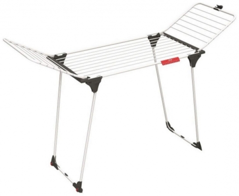 Uscator de rufe King Vileda, 20 m capacitate de uscare, otel, gri